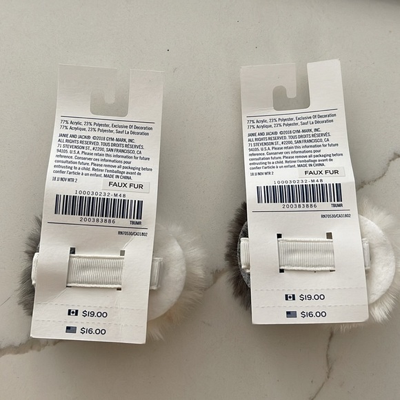 Janie and jack faux fur hair clip (2) - Picture 2 of 2